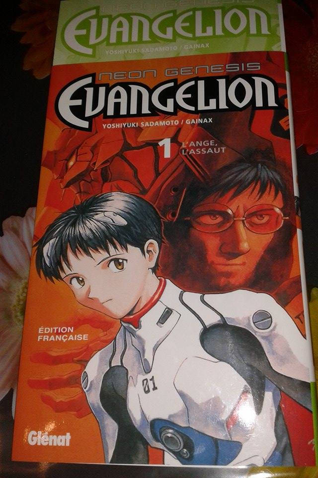 Copertina e sovracopertina di Neon Genesis Evangelion 1 edizione francese Glénat Manga
