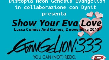 Show Your Eva Love – In palio il dvd di Evangelion: 3.33