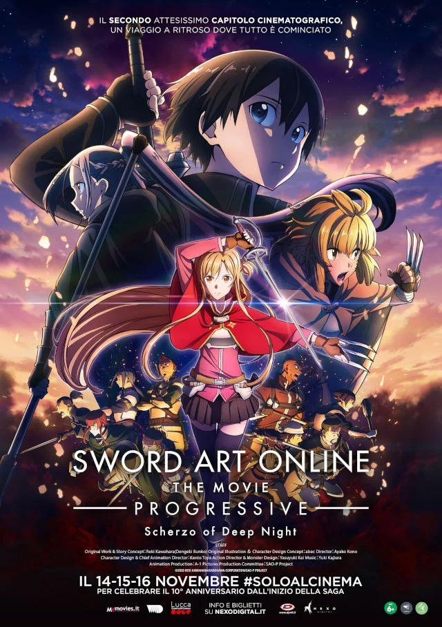 Sword Art Online Progressive: Scherzo of Deep Night al cinema – EVA IMPACT e Nexo Digital offrono sconti e biglietti omaggio